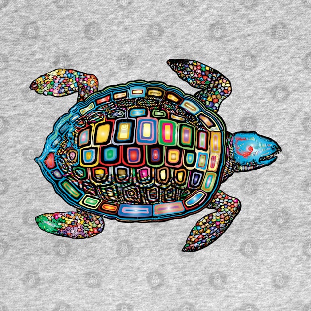 Turtle Colorful by Mako Design 